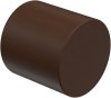 1116120-0219 Endstücke Pin (Kappe) Nussbaum lackiert für Gardinenstangen 16 mm Ø (2 Stück)