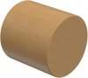 1116120-0230 Endstücke Pin (Kappe) Buche lackiert für Gardinenstangen 16 mm Ø (2 Stück)