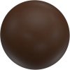 1116121-0219 Endstücke Geo (Kugel) Nussbaum lackiert für Gardinenstangen 16 mm Ø (2 Stück)