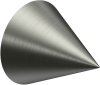 1116126-0240 Endstücke Scarano (Kegel) Edelstahl für Gardinenstangen 16 mm Ø (2 Stück)