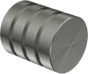 1116135-0240 Endstücke Selma (Rillenkappe) Edelstahl für Gardinenstangen 16 mm Ø (2 Stück)