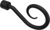 1116140-0228 Endstücke Allegra (Spirale) Schwarz für Gardinenstangen 16 mm Ø (2 Stück)