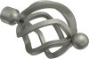 1116142-0234 Endstücke Paolo (Schmiedekugel) Chrom matt für Gardinenstangen 16 mm Ø (2 Stück)