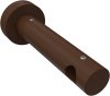 1116211-0019 Träger Adrian Nussbaum lackiert 1-läufig 12 cm für Gardinenstangen 16 mm Ø
