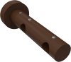 1116212-0019 Träger Adrian Nussbaum lackiert 2-läufig 6 und 12 cm für Gardinenstangen 16 mm Ø
