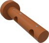 1116212-0022 Träger Adrian Kirschbaum lackiert 2-läufig 6 und 12 cm für Gardinenstangen 16 mm Ø
