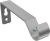 1116220-0033 Träger Hera Silbergrau 1-läufig 8,5 cm für Gardinenstangen 16 mm Ø