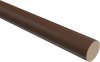 1116906-1019 Holzstange in Nussbaum lackiert für Gardinenstangen 16 mm Ø
