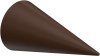 1120114-0219 Endstücke Siveo (Kegel) Nussbaum lackiert für Gardinenstangen 20 mm Ø (2 Stück)