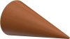 1120114-0222 Endstücke Siveo (Kegel) Kirschbaum lackiert für Gardinenstangen 20 mm Ø (2 Stück)
