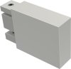 1120129-0232 Endstücke Lox (Quader) Weiß für Innenlaufstangen 14x35 mm (2 Stück)
