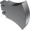 1120130-0212 Endstücke Conex (Rundung) Chrom für Innenlaufstangen 14x35 mm (2 Stück)