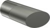 1120134-023955 Endstücke Verano (Schräge) Edelstahl-Optik / Satin-Silber für Gardinenstangen 20 mm Ø (2 Stück)