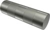1120135-023955 Endstücke Mavell (Zylinder) Edelstahl-Optik / Satin-Silber für Gardinenstangen 20 mm Ø (2 Stück)