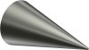 1120137-0239 Endstücke Savio (Kegel) Edelstahl-Optik für Gardinenstangen 20 mm Ø (2 Stück)