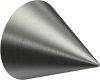 1120137-0240 Endstücke Savio (Kegel) Edelstahl für Gardinenstangen 20 mm Ø (2 Stück)