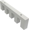 1120218-0032 Deckenträger Smartline Weiß 4-läufig 1 cm für Innenlaufstangen 14x35 mm