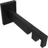 1120222-0028 Träger Smartline Schwarz 2-läufig 10,5 und 13,5 cm für Innenlaufstangen 14x35 mm