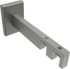 1120222-0039 Träger Smartline Edelstahl-Optik 2-läufig 10,5 und 13,5 cm für Innenlaufstangen 14x35 mm