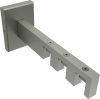 1120224-0039 Träger Smartline Edelstahl-Optik 3-läufig 7,5, 10,5 und 13,5 cm für Innenlaufstangen 14x35 mm