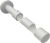 1120226-0032 Träger Prestige Weiß 2-läufig 8 und 13 cm für Gardinenstangen 20 mm Ø