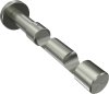 1120226-0039 Träger Prestige Edelstahl-Optik 2-läufig 8 und 13 cm für Gardinenstangen 20 mm Ø