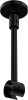 1120233-0029 Deckenträger Sonette Schwarz 1-läufig 13 cm für Gardinenstangen 20 mm Ø