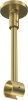 1120233-0038 Deckenträger Sonette Messing-Optik 1-läufig 13 cm für Gardinenstangen 20 mm Ø