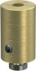 1120234-0238 Deckenträger Sonius Messing-Optik 1-läufig 2,5 cm für Innenlaufstangen 20 mm Ø (2 Stück)