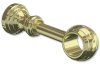 1128201-0013 Träger Classic Messing-farbig 1-läufig 12 cm für Gardinenstangen 28 mm Ø