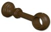 1128201-0019 Träger Classic Nussbaum lackiert 1-läufig 12 cm für Gardinenstangen 28 mm Ø