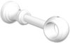 1128201-0032 Träger Classic Weiß 1-läufig 12 cm für Gardinenstangen 28 mm Ø