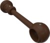 1128202-0019 Träger Classic Nussbaum lackiert 1-läufig 17 cm für Gardinenstangen 28 mm Ø