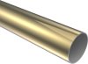 1128901-1013 Metallrohr in Messing-farbig für Gardinenstangen 28 mm Ø