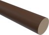 1128906-1019 Holzstange in Nussbaum lackiert für Gardinenstangen 28 mm Ø