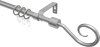 12163220-0733 Ausziehbare Gardinenstange Metall / Kunststoff 16/13 mm Ø HERA - Helix Silbergrau