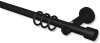 1219022-1328 Ausziehbare Gardinenstange Metall 19/16 mm Ø FUNTASTIC - Voxx Schwarz 130-240 cm