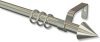 1219033-1239 Ausziehbare Gardinenstange Edelstahl-Optik 19/16 mm Ø NOVA - Cone