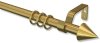 1219033-1295 Ausziehbare Gardinenstange Metall 19/16 mm Ø NOVA - Cone Messing Antik