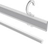1620724-0432 Paneelwagen für Rundrohre 16-20 mm Ø Easyclip Aluminium mit Klettband Weiß