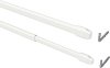 2011011-0301 Vitragestangen Metall / Kunststoff Geno Weiß (2 Stück) ausziehbar