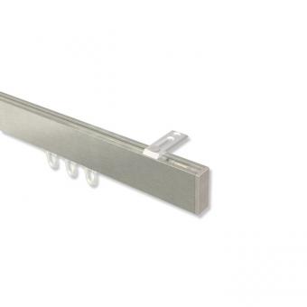 Innenlauf Gardinenstange Deckenmontage Edelstahl-Optik eckig 14x35 mm SMARTLINE (Universal) - Paxo 100 cm