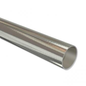 Metallrohr in Edelstahl-Optik für Gardinenstangen 16 mm Ø 100 cm