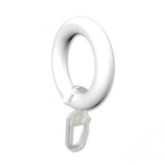 Ringe (Rundringe) Weiß lackiert Typ F20 für Gardinenstangen 20 mm Ø 10 Stück
