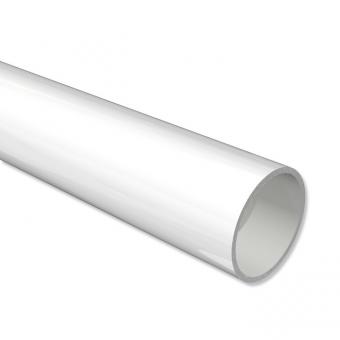 Metallrohr in Weiß für Gardinenstangen 20 mm Ø 100 cm