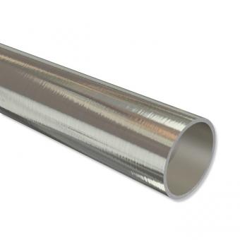 Metallrohr in Edelstahl-Optik für Gardinenstangen 20 mm Ø 100 cm
