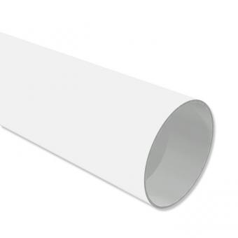 Metallrohr in Weiß für Gardinenstangen 28 mm Ø 100 cm