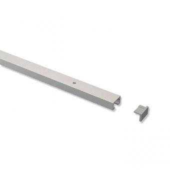 Gardinenschiene Aluminium 1-läufig PRIMAX Silbergrau 100 cm