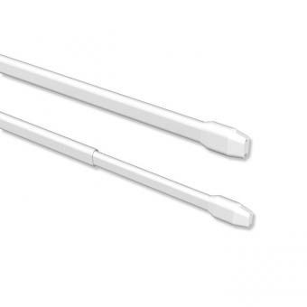Vitragestangen Metall / Kunststoff Geno Weiß (2 Stück) ausziehbar 30-50 cm