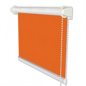 Klemmfix Seitenzugrollo / Thermorollo SZ3 verdunkelnd Uni Orange Fb. 3012 41,5x175 cm